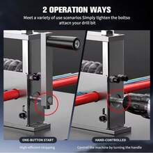 Máquina pelacables manual o pelacables accionado por taladro con 6 canales para cables de desecho de 1-17 mm - Plateado - Ver 9