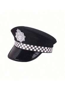 Conjunto de sombreros, accesorios de disfraz para juego de roles, incluye gorra de águila, gafas, esposas, bastón, cosplay, equipo de invierno para fiestas - Negro - Ver 15