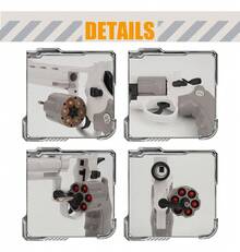 Revolver Python 357 Juguete Fidget Pistola Antiestres 3d - Blanco - Ver 4