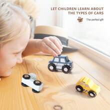 Wooden Baby Push And Pull Toy Car, Transportation Model, Inlay Board Matching Toy, Toddler Shape Recognition, Hand-Eye Coordination Training, Baby Early Education, Puzzle Enlightenment Toy - Multicolor - View 8