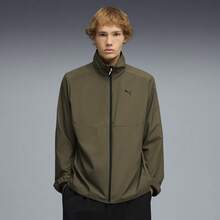 Puma 男士运动休闲夹克，梭织连帽夹克 69419481 - 綠色 - 查看 1