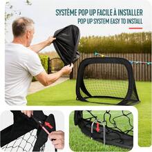 Set Of 2 Goals, Foldable Soccer Net, Training Equipment - Classic - View 6