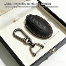 1 Set PU Leather Key Fob Cover Keychain, Key Fob Case Protection For Nissan Altima, Maxima, Murano, Rogue, Sentra, Sentra 370z, Pathfinder Smart Key - Multicolor - View 4