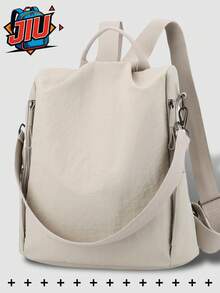 Foldable Anti-Theft Nylon Backpack, Women's Wallet, Multifunctional Fashion Everyday Bag, Lightweight Travel Bag With Multiple Pockets, Large Capacity Minimalist Backpack, Convenient Backpack, Suitable For Students, Nurses, Teachers, Business Professionals, Travel, Commuting, Shopping, Office, Dating, Hiking, Training, Work, Birthday Gift, Holiday Gift, Backpack - Multicolor - View 2