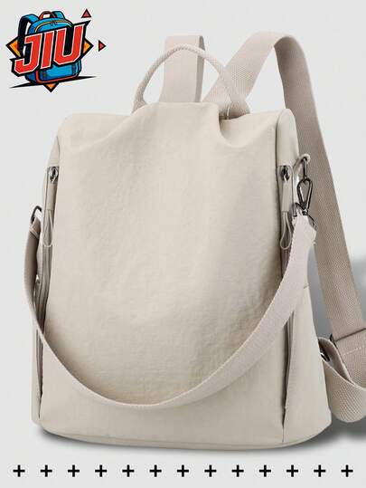 Foldable Anti-Theft Nylon Backpack, Women's Wallet, Multifunctional Fashion Everyday Bag, Lightweight Travel Bag With Multiple Pockets, Large Capacity Minimalist Backpack, Convenient Backpack, Suitable For Students, Nurses, Teachers, Business Professionals, Travel, Commuting, Shopping, Office, Dating, Hiking, Training, Work, Birthday Gift, Holiday Gift, Backpack