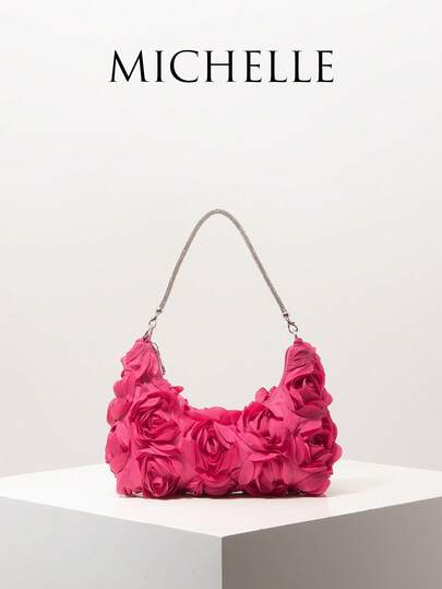 Floral Pattern Women's Handbag, Suitable For Evening Party Dresses, Ball Gowns And Accessories, Wedding Supplies, Elegant Women's Wallet, Women's Gift, Valentine's Day (Random Pattern)