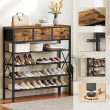 Estantes plegables para zapatos - 90 x 28 x 95,5 cm - Ver 7