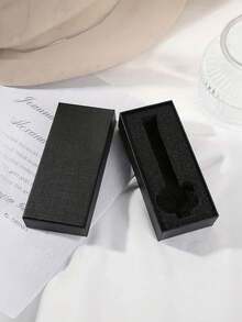 12/1 件装手表礼盒，手表收纳盒，旅行手表收纳盒，长方形珠宝展示盒，黑色长方形手表盒带海绵内衬 - 手表、戒指和耳环的完美礼物和装饰品 - 男女皆宜的优雅收纳方案，圣诞节和情人节礼物 - 彩色 - 查看 7