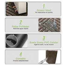 Tte de  Antideizante 80x50 Felpudo de Entrada Lavable Alforilla  antera Inter Exter Tte de Bienvenida Duradero para Entrada de Casa Suelo Baño Porce Fácil Limpiar - como en la foto - Ver 3