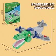 Tung Tung Sahur Character Building Blocks Toy, Tralalero Tralala, LiriLi Larrla, Boneca Ambalam Character Building Blocks Toy, Party Gift - Multicolor - View 10