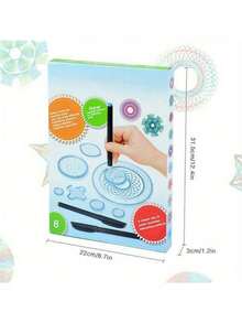 27Pcs Tin Draw Drawing Art Original Spirograph Design Set Craft Create Tool - Multicolor - View 5