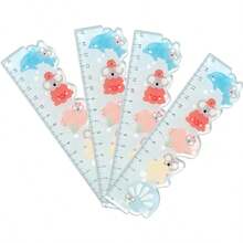 hoojojo 1pc Animal Shaped Acrylic Ruler, Cartoon Multi-Functional Ruler, Creative Stationery, Back To School Essential, Holiday Gift, Suitable For Classroom Drawing, Homework Measurement, DIY Crafts And More - 15cm - View 12