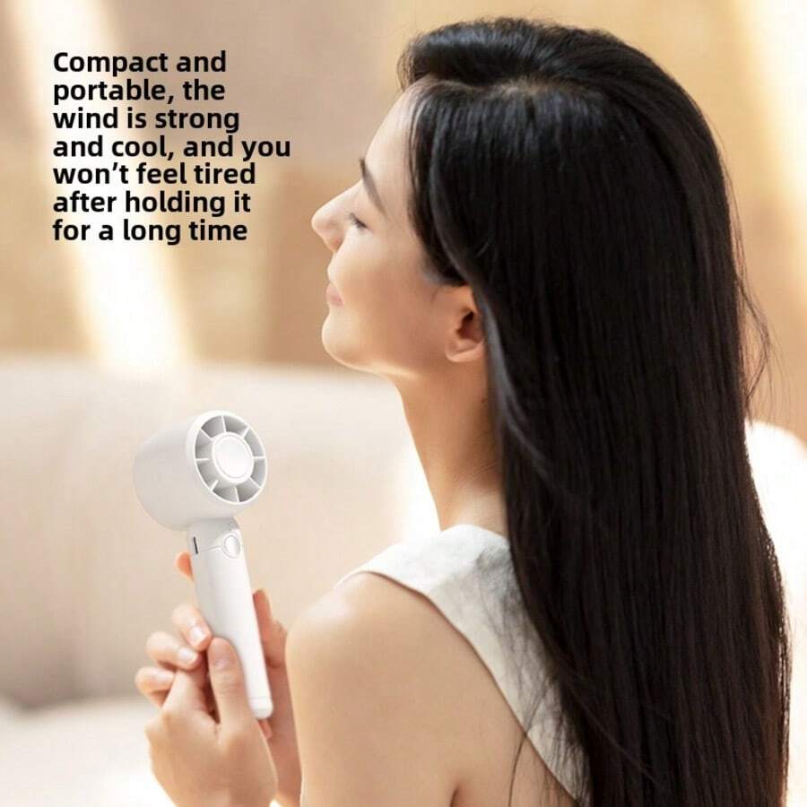 Multi-Color Portable Handheld Fan, 2-In-1 Desktop And Handheld Rechargeable Mini Fan, High Wind Power, Personal Cooling Fan, Cooling Fan, Daily Use, Suitable For Outdoor Travel, Office Use,300mAh - Multicolor - View 1