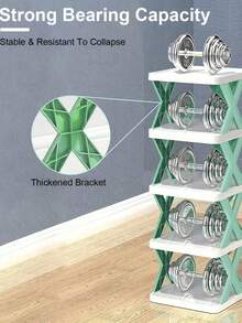 Stackable Vertical Shoe Rack, Shoe Organizer Rack, Jewelry Display Stand, Makeup Storage Shelf For Entryway, Closet, Hallway, Bathroom, Bedroom, Dorm, Home Decor, Bathroom Decor, Storage, Back To School Supplies - Multicolor - View 11