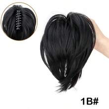 LYSW Curly Updo High Crown Short Ponytail Wig,Ultra-Light Fluffy Volumizing Hair Extension,Seamless Natural Looking Clip-In Ponytail - Multicolor - View 7