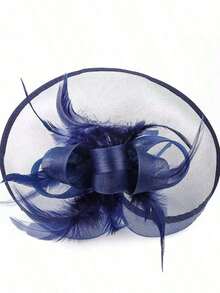 1Pc Ffascinators Hats Women Fancy Tea Party Hats Elegant 1950s Derby Hats Hair Clip Bride Wedding Party Headband Flower 1920s Headpiece Horse Race Vintage Fedora Beret Hats 50s Outfit Hats Black Funeral 1940s Dresses Victorian Hat Pillbox Hats Accessories Women Girl Birthday Mother's Day Halloween - 黑色 - 查看 8