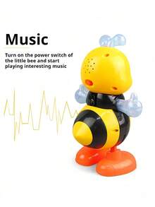 带音乐和LED灯的跳舞蜜蜂玩具，会走路、扭动身体，是一款适合学龄前儿童的互动感官学习玩具，也适合婴幼儿玩耍。 - 跳舞蜜蜂 - 查看 5