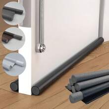 1pc Leather Door Seal Strip, EPE Foam + Leather Insulation Weatherstrip - Multicolor - View 3