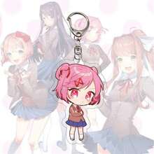 Mô hình nhân vật nữ dễ thương trong anime Doki Doki Literature Club, cao khoảng 18CM, gồm các nhân vật Monika, Sayori, Natsuki, Yuri, đồ trang trí bàn làm việc, hàng hóa Doki Doki Literature Club (Đế trong suốt hoặc trắng được tặng kèm ngẫu nhiên). - Nhiều màu - Xem 12