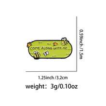 Cute Animals Series Enamel Pin Funny Quotes Brooch Star Flower Pins Lapel Pin Badge On Backpack Clothing Accessories Jewelry Friends Gifts - Black - View 21