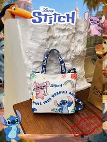 Disney 1 Pc Officially Licensed Stitch Pattern Candy Bag Lunch Bag Snack Pack Women's Fashion Handbag Casual Multi Functional Shoulder Bag Lightweight Adjustable Shoulder Strap Crossbody Bag,For Women/Girls, For Shopping/Daily Use /Fashion Accessories - Multicolor - View 7