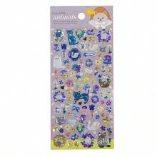 1 pieza Lindo adhesivo de cristal DIY Animales Gato Conejo Bosque Pegatina 3D, Adecuado para Scrapbooking Manualidades DIY Regalos - Multicolor - Ver 6