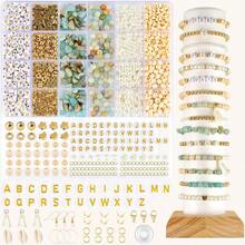 450pcs 15-Color Asymmetrical Stone Beads Jewelry Accessories For DIY Handmade Jewelry And Bracelets, 24-Grid Approx. 720pcs Asymmetrical Stones, 10-Grid Approx. 300pcs Asymmetrical Stones - Multicolor - View 26