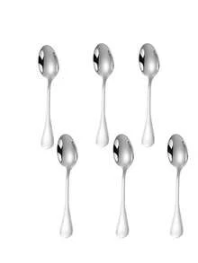 2/6pcs 304 Stainless Steel Mini Extra Small Spoons, 3.54 Inch Short Handle Seasoning Salt Powder Spoon, Coffee Spoon - Multicolor - View 9