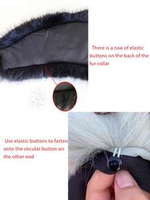 1. Faux Fur Collar & Cuff Set, Warm Faux Fur Scarf, Fluffy Oversized Furry Shawl Wrap For Women In Winter, Suitable For Dresses, Christmas Decoration - Multicolor - View 11