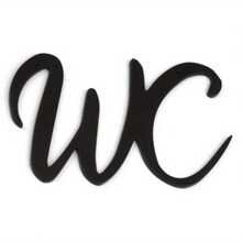 Self-Adhesive WC Sign For Toilet Door - Black Acrylic, Easy Install Wall Decor - Multicolor - View 4