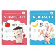 New Arrival Children's Groove English Practice Copybook, Training Book, Magic Customized Pen Auto-Disappear, Repeated Training Enlighten Handwriting - Multicolor - View 9