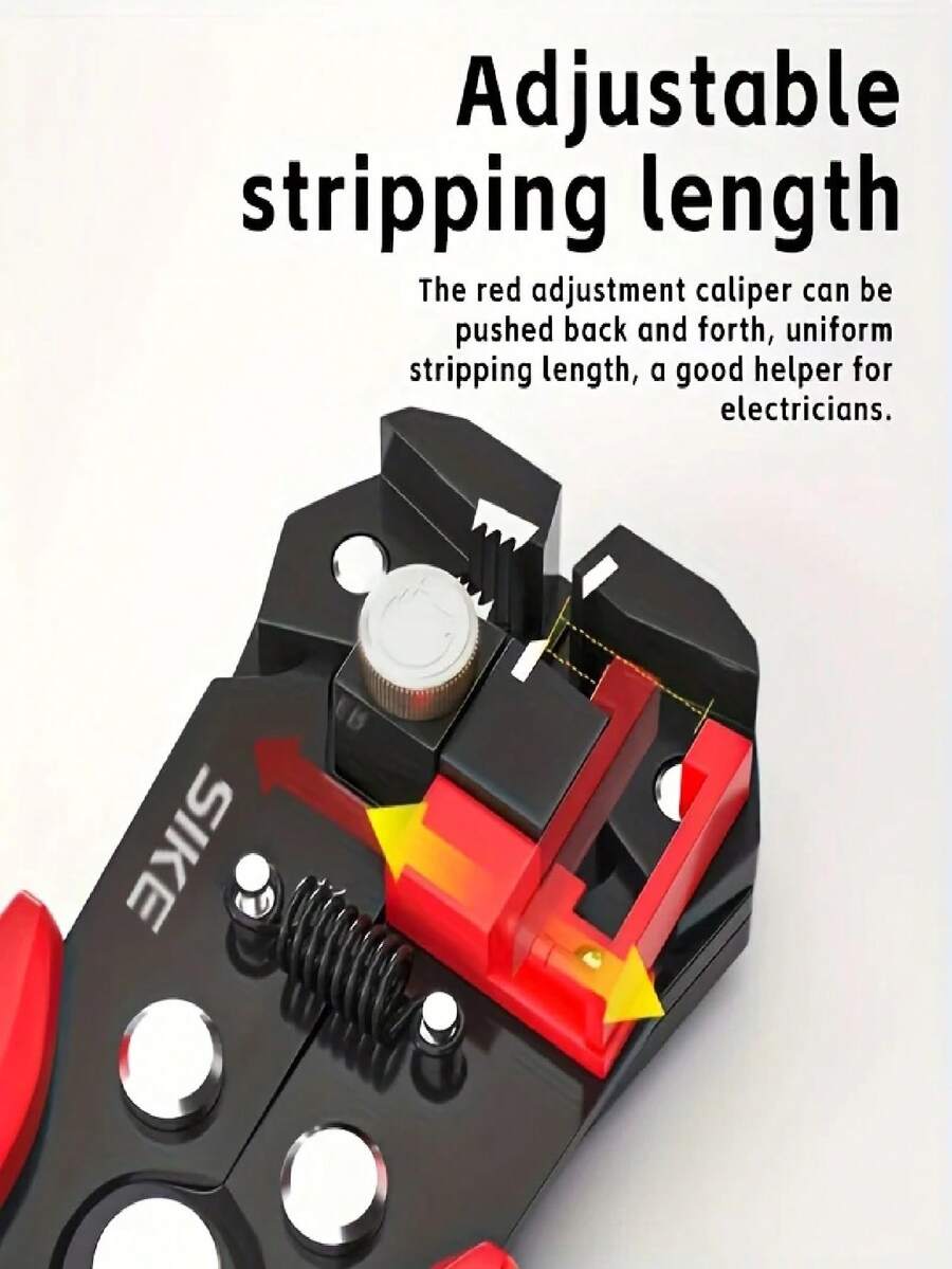 Self-Adjusting Wire Stripper, Wire Cutter Pliers, Crimping Pliers, Automatic Wire Stripping Tool, Industrial Handyman Tools