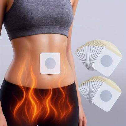 100pcs Plant-Based Belly Button Patch - Firming Adhesive For Waist, Abdomen, Arms, And Thighs