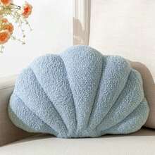 XIAIJIA Seashell Throw Pillows Shell Shaped Pillow Blue Sea Shell Pillows For Bed Seashell Decorative Pillow Soft Plush Pillow Sea Couch Decoration(13 X 10 Inch) - Màu xanh dương - 13 x 10 inch - Xem 1