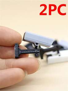1 pieza Cámara de vigilancia en miniatura 1:12 para casa de muñecas, micro mini sonda de monitoreo, micro mini cámara de realista para casa de muñecas, mini cámara realista, mini modelo de cámara de realista, mini modelo de cámara realista como accesorio, decoración de escena de comida en miniatura - Multicolor - Ver 15