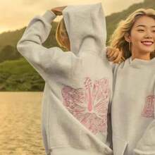 2026Hot-Selling Professional Embroidery DING Z European Size Sweatshirt Drop Shoulder Hoodie Embroidered Sweatshirt - Kiểu thêu màu xám nhạt - Xem 1