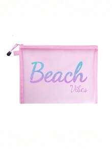 Maestra 网状化妆包，口红粉扑收纳包，便携式化妆品整理包，透明洗漱包，旅行化妆包，化妆品收纳整理洗漱旅行包 - 彩色 - 查看 13