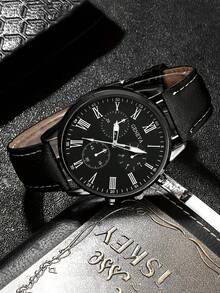 Set di orologi da ragazzo 4/2/1 pezzi, casual alla moda e business, con quadrante rotondo e lancette, in pelle PU, al quarzo (include orologio di lusso, portafoglio, penna, portachiavi), adatto per uso quotidiano, ufficio, regalo per amici e famiglia, compleanno/festività dei ragazzi, raduni dei ragazzi, Ringraziamento, Carnevale, ritorno a scuola, San Valentino, Capodanno 2026, miglior scelta regalo per ragazzi/papà - Multicolore - Visualizzare 11