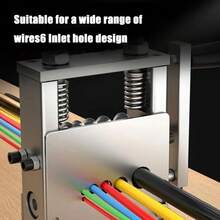 Máquina pelacables manual o pelacables accionado por taladro con 6 canales para cables de desecho de 1-17 mm - Plateado - Ver 4