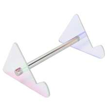 Soporte Inclinado para Teclado de Computadora Soporte para Teclado de PC de Acrílico Transparente para Escritura Ergonómica Elevador de Teclado para Escritorio de Oficina - Transparente - Ver 8