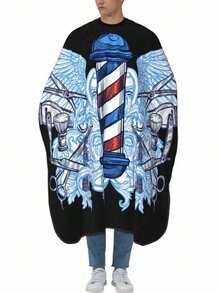 2/3pcs Haircutting Tools Set: Neck Paper, Hair Brush, Haircutting Cape, Salon Haircutting Gown, Adjustable Haircutting Apron, Professional Salon Haircutting Smock - Multicolor - View 7