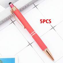 Customized Text/Logo Touch Screen Stylus Metal Retractable Ballpoint Pen, Creative Office Stationery, Thoughtful Gift For Family, Friends, Teachers, Parents, Colleagues, Perfect For Back To School Or Graduation Season - Multicolor - View 14