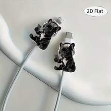 Music Dog Bite-Proof Data Cable Protector, Suitable Compatible With Apple, Type-C And Other Phone Data Cables, Prevents Breakage And Scratches