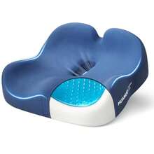 2026-New-Ergonomic Seat Cushion Memory Foam Cooling Gel Office Chair Cushion For Hip Support Tailbone Pressure Relief Breathable Car Seat Cushion For Home Work Driving - 黑色 - 查看 9