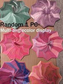 1pc/4pcs 3D Polygon Printed - 3D Foldable Structure, Dual Sensory Soothing And Stress Relief, Desktop Decor, Perfect Gift For Birthday Party And Holidays. Expandable Sensory Relaxation 3D Spinner - Multicolor - View 13
