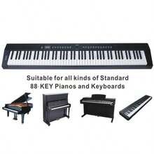 1pc Reusable Piano Key Note Guide, Easy To Install And Remove Piano Keyboard Note Labels, Fits 61/88 Full Size Keys, No Sticker Needed, Soundproof, Kalimba Thumb, Tuning Fork - Multicolor - View 1