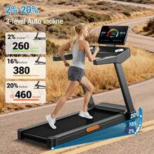CURSOR FITNESS 4-In-1 Treadmill With 20% Maunal Incline Treadmill, Foldable Home Treadmill With Quiet 3.5 HP Motor, 400LBS Capacity - View 3