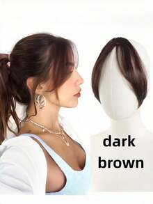 1 片仿真八字刘海，自然蓬松，适合日常佩戴，多种颜色可选，适合女性，可用于派对和日常佩戴，女士发饰，发夹。，美发造型套装，美发工具套装，美发造型工具 - 彩色 - 查看 16