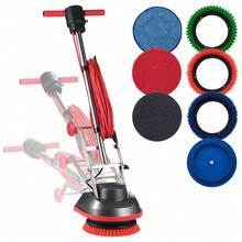 Commercial Floor Scrubber Machine Heavy Duty Floor Cleaner Polisher With 2 Wheels Professional Electric Carpet Buffer Max 1900 RPM 43 FT Cord 3 Pads & 3 Brushes All Floor Surfaces - 43 FT Cord 1900 RPM - View 8