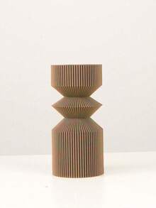 1件3D打印干花木质家居装饰品，玉米秸秆材质 - 简约设计花瓶，适合作为男女生日/毕业礼物，家居装饰花瓶，桌面摆件 - 彩色 - 查看 19